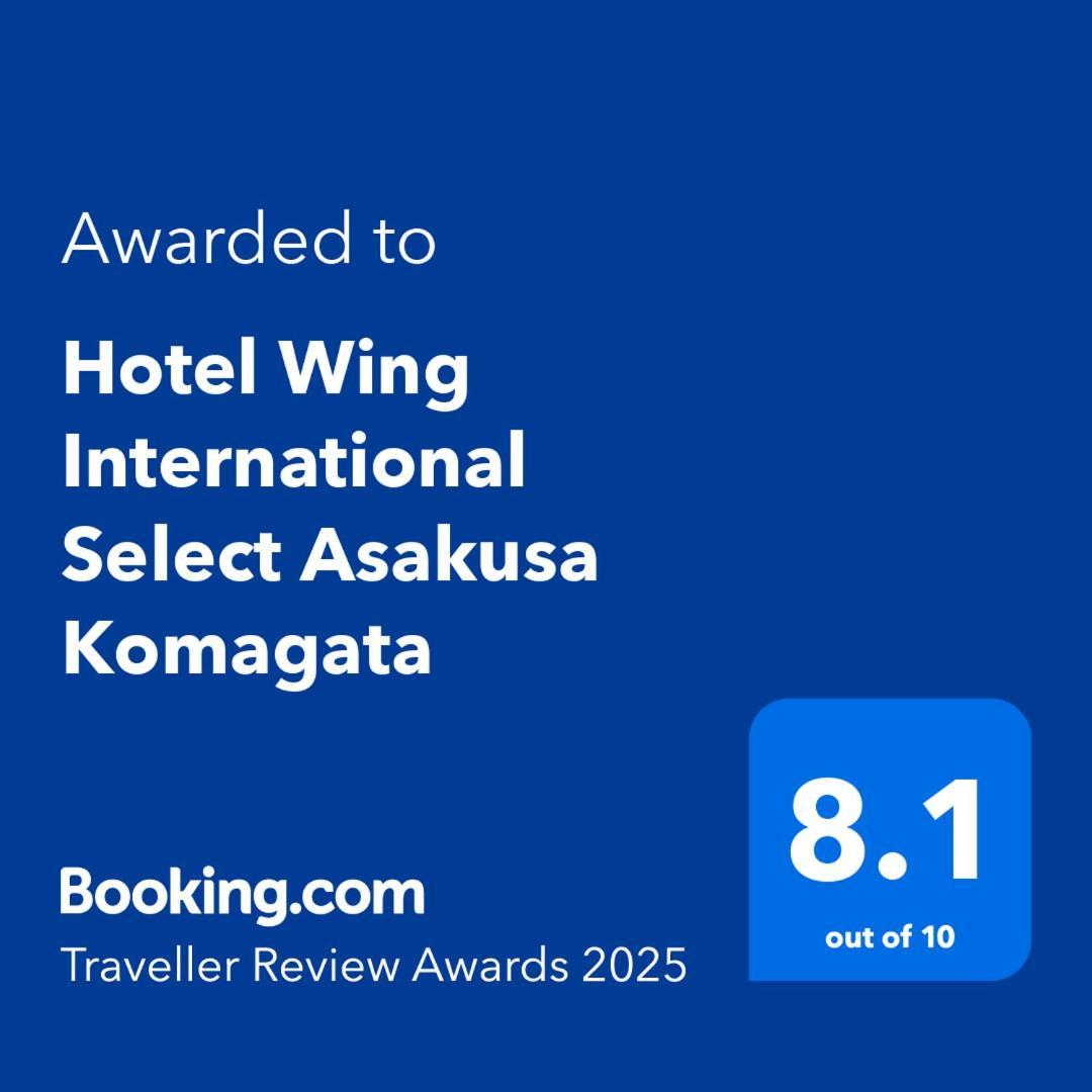 Hotel Wing International Select Asakusa Komagata Tokyo Exterior photo